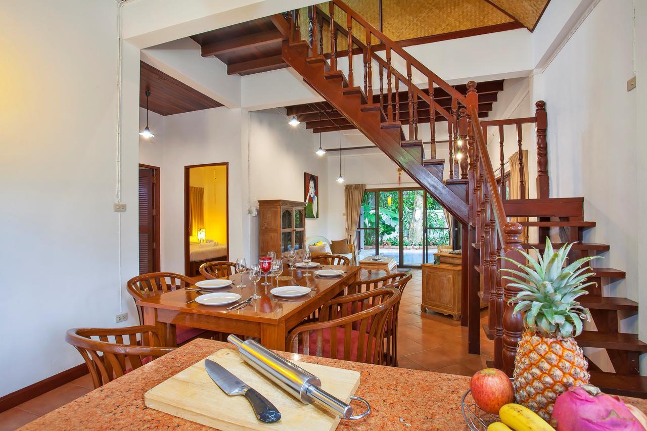 Traditional Thai Villa Nikkie In Tropical Nature, 4Br & Pool, Near Rawai Beach Nai Harn エクステリア 写真