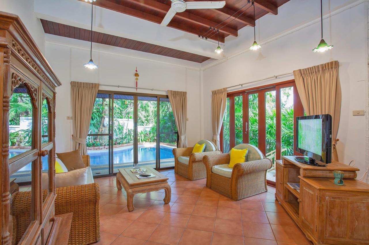 Traditional Thai Villa Nikkie In Tropical Nature, 4Br & Pool, Near Rawai Beach Nai Harn エクステリア 写真